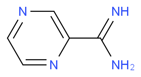 Pyrazine-2-carboximidamide_分子结构_CAS_138588-41-7)