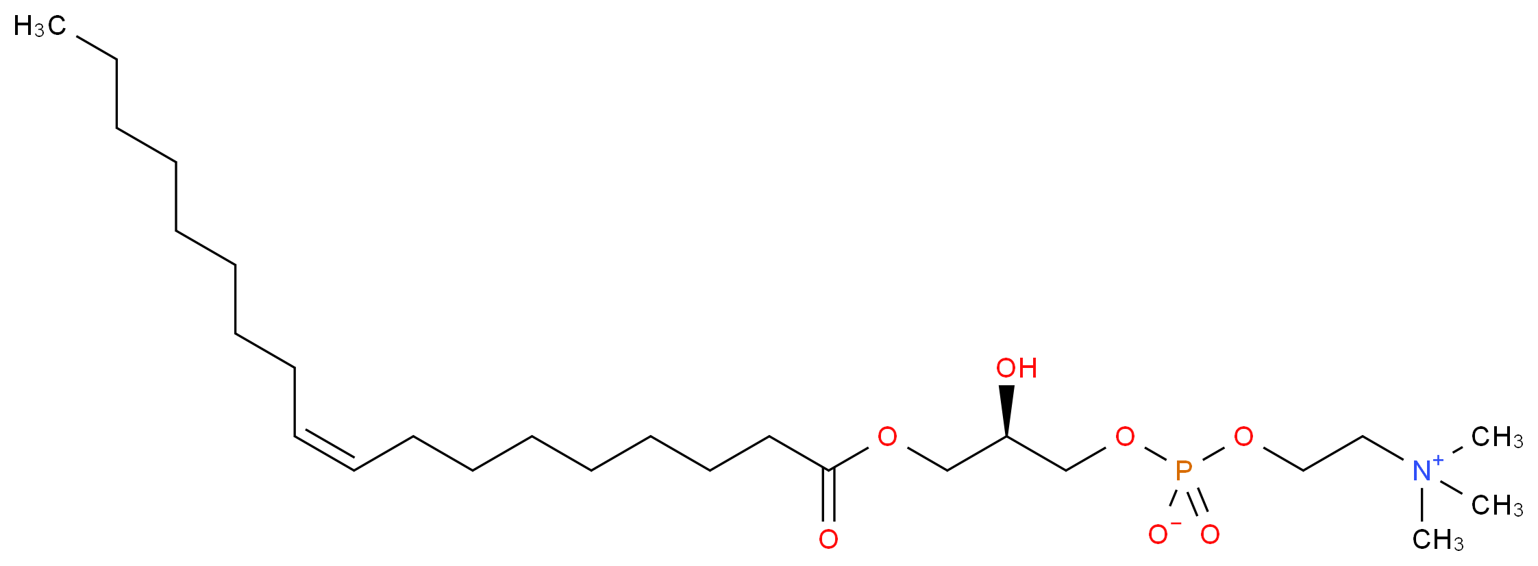 1-Oleoyl-sn-glycero-3-phosphocholine_分子结构_CAS_19420-56-5)