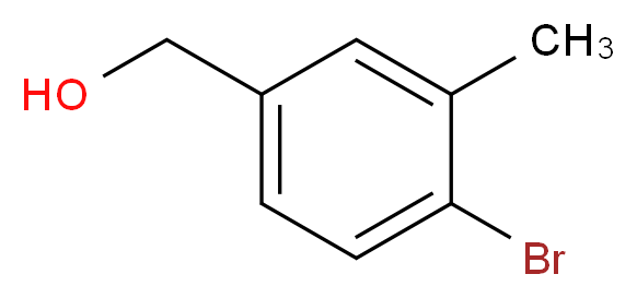 (4-Bromo-3-methylphenyl)methanol_分子结构_CAS_149104-89-2)