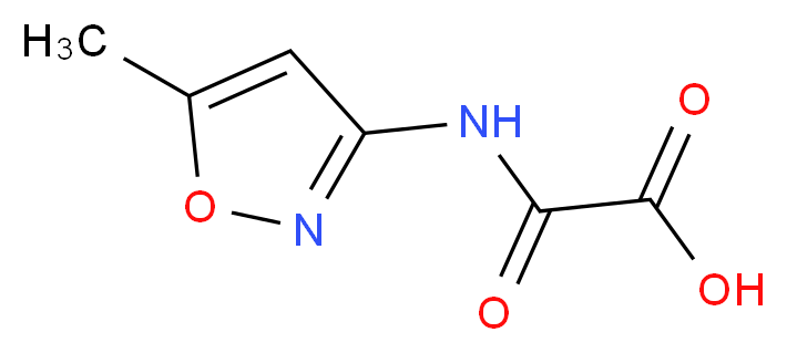 [(5-methyl-1,2-oxazol-3-yl)carbamoyl]formic acid_分子结构_CAS_91933-54-9