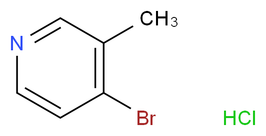 4-Bromo-3-methylpyridine hydrochloride_分子结构_CAS_40899-37-4)