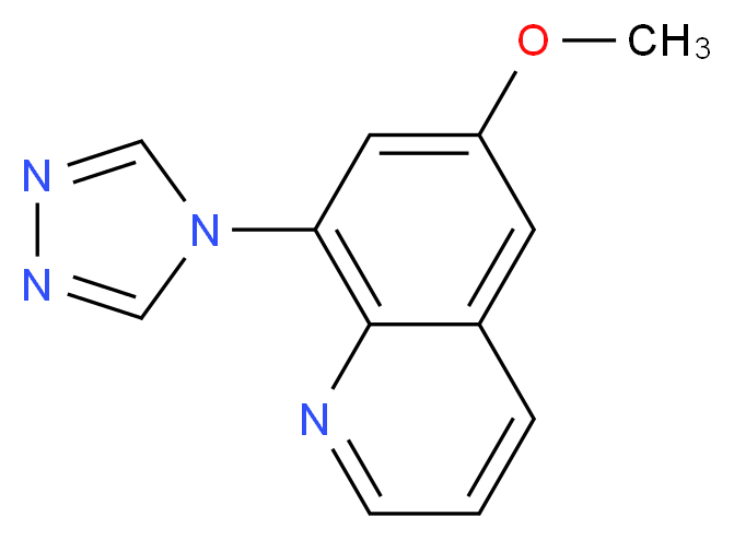 6-methoxy-8-(4H-1,2,4-triazol-4-yl)quinoline_分子结构_CAS_)