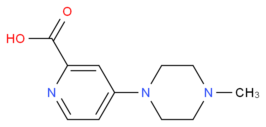 4-(4-Methylpiperazin-1-yl)pyridine-2-carboxylic acid 97%_分子结构_CAS_)