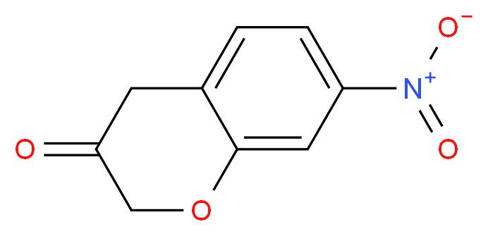 7-nitro-3,4-dihydro-2H-1-benzopyran-3-one_分子结构_CAS_944899-63-2