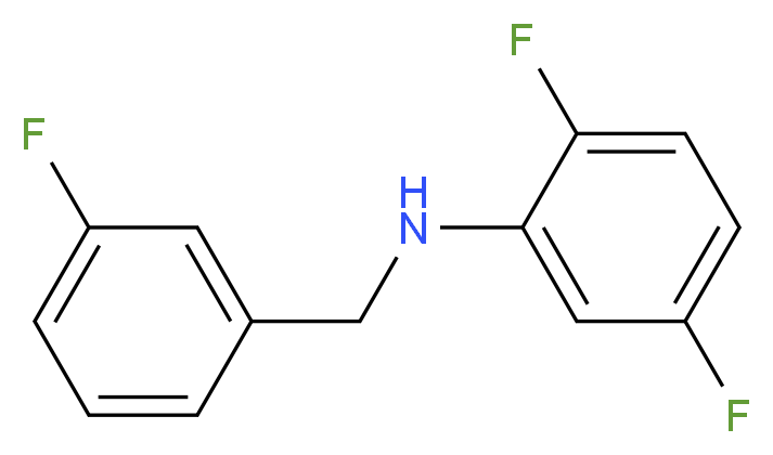 2,5-difluoro-N-[(3-fluorophenyl)methyl]aniline_分子结构_CAS_1019635-11-0