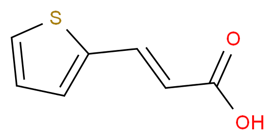 3-(2-Thienyl)acrylic acid_分子结构_CAS_15690-25-2)