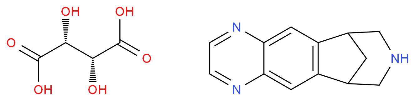 Varenicline tartrate_分子结构_CAS_375815-87-5)