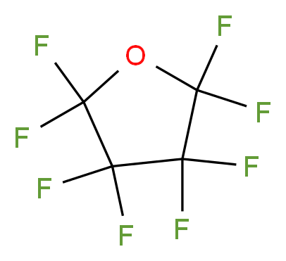 Perfluoro(tetrahydrofuran) 99%_分子结构_CAS_773-14-8)