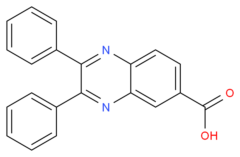 2,3-Diphenylquinoxaline-6-carboxylic acid_分子结构_CAS_32387-96-5)