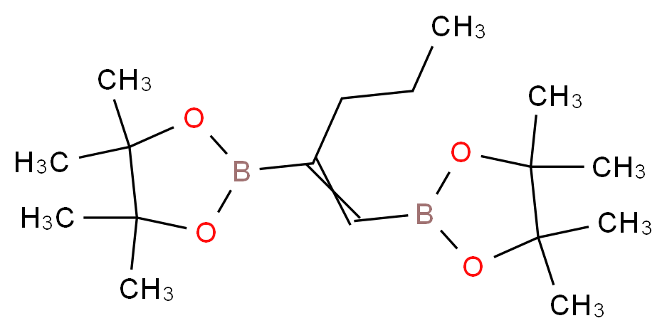 1-cis-1,2-Bis(4,4,5,5-tetramethyl-1,3,2-dioxaborolan-2-yl)pentene_分子结构_CAS_307531-75-5)