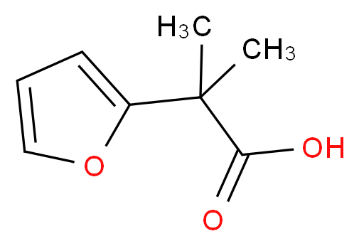 2-(2-Furyl)-2-methylpropanoic acid_分子结构_CAS_)