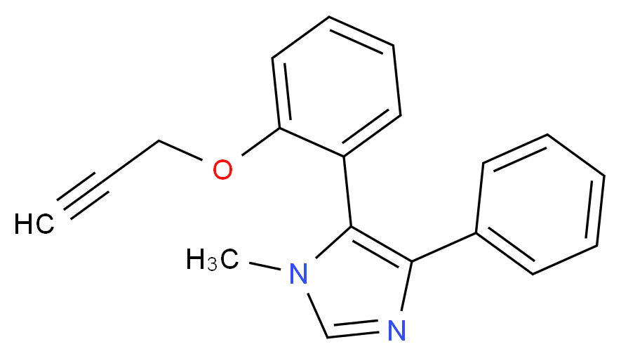 1-methyl-4-phenyl-5-[2-(prop-2-yn-1-yloxy)phenyl]-1H-imidazole_分子结构_CAS_)