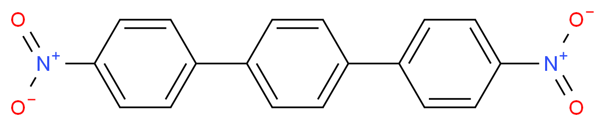 1,4-bis(4-nitrophenyl)benzene_分子结构_CAS_3282-11-9