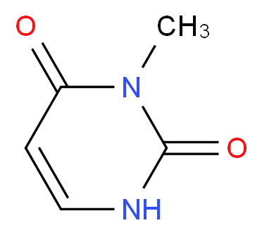 3-methyl-1,2,3,4-tetrahydropyrimidine-2,4-dione_分子结构_CAS_608-34-4