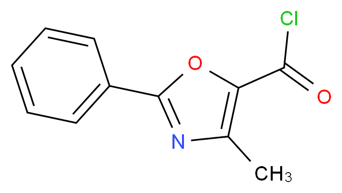 4-Methyl-2-phenyl-1,3-oxazole-5-carbonyl chloride 97%_分子结构_CAS_52169-89-8)