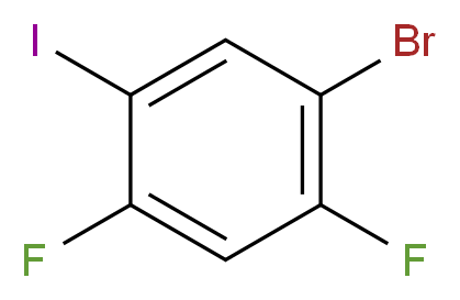 1-bromo-2,4-difluoro-5-iodobenzene_分子结构_CAS_914636-91-2