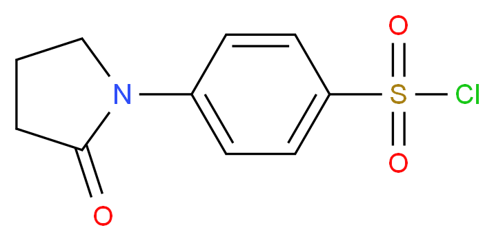 4-(2-Oxo-pyrrolidin-1-yl)-benzenesulfonyl chloride_分子结构_CAS_112539-09-0)