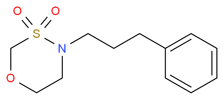 4-(3-phenylpropyl)-1,3,4-oxathiazinane 3,3-dioxide_分子结构_CAS_)