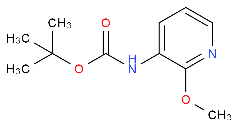 tert-butyl N-(2-methoxypyridin-3-yl)carbamate_分子结构_CAS_161117-83-5