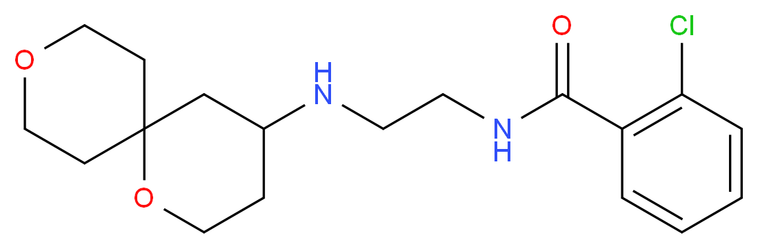 2-chloro-N-[2-(1,9-dioxaspiro[5.5]undec-4-ylamino)ethyl]benzamide_分子结构_CAS_)
