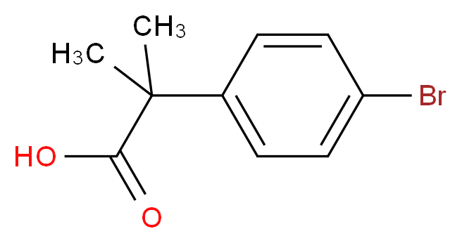 2-(4-bromophenyl)-2-methylpropanoic acid_分子结构_CAS_32454-35-6