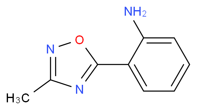 2-(3-methyl-1,2,4-oxadiazol-5-yl)aniline_分子结构_CAS_76629-36-2)