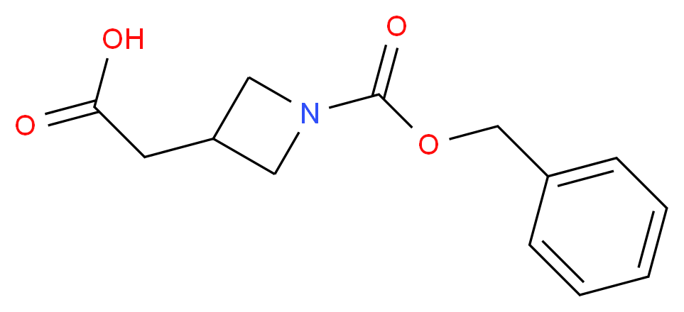 2-{1-[(benzyloxy)carbonyl]azetidin-3-yl}acetic acid_分子结构_CAS_319470-14-9