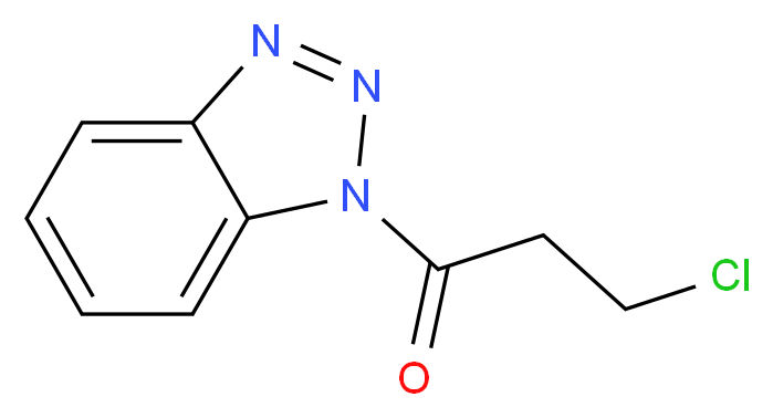 1-(1H-1,2,3-benzotriazol-1-yl)-3-chloropropan-1-one_分子结构_CAS_304660-39-7