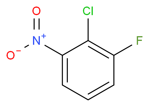 2-Chloro-3-fluoronitrobenzene_分子结构_CAS_21397-07-9)