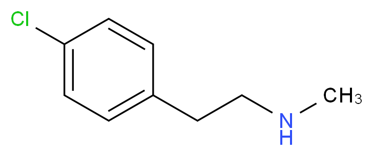 [2-(4-chlorophenyl)ethyl](methyl)amine_分子结构_CAS_)