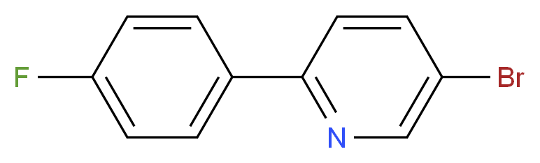 5-bromo-2-(4-fluorophenyl)pyridine_分子结构_CAS_463336-07-4