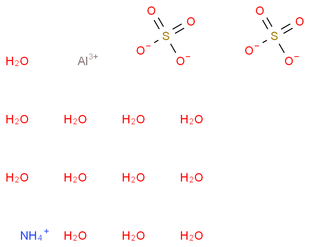 ALUMINUM AMMONIUM SULFATE_分子结构_CAS_7784-26-1)