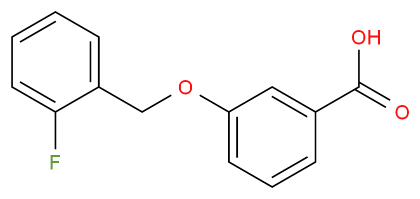 3-[(2-Fluorobenzyl)oxy]benzoic acid_分子结构_CAS_)