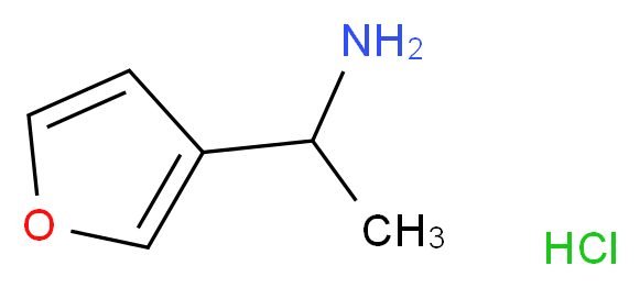 1-(furan-3-yl)ethanamine hydrochloride_分子结构_CAS_1196154-46-7)