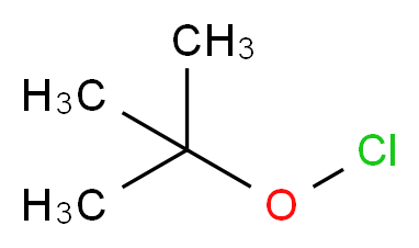 Hypochlorous Acid tert-Butyl Ester_分子结构_CAS_507-40-4)