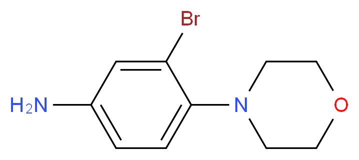 3-Bromo-4-morpholinoaniline_分子结构_CAS_347324-26-9)