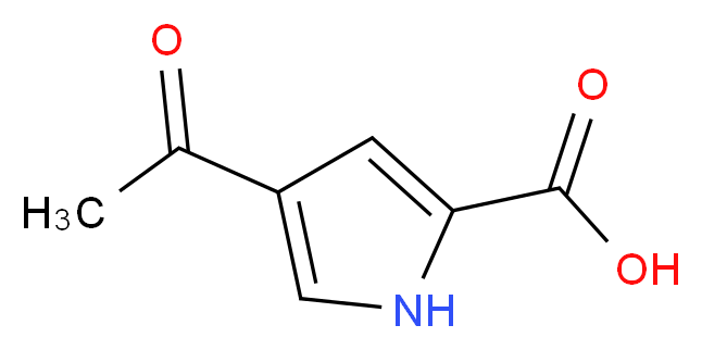 4-Acetyl-1H-pyrrole-2-carboxylic acid_分子结构_CAS_16168-93-7)