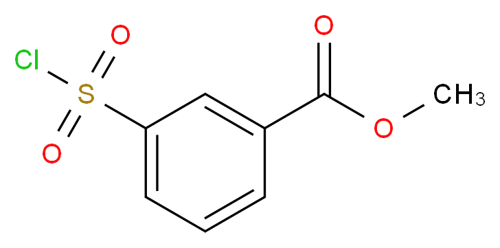 Methyl 3-(chlorosulphonyl)benzoate_分子结构_CAS_)
