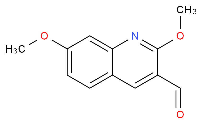 2,7-Dimethoxy-quinoline-3-carbaldehyde_分子结构_CAS_)