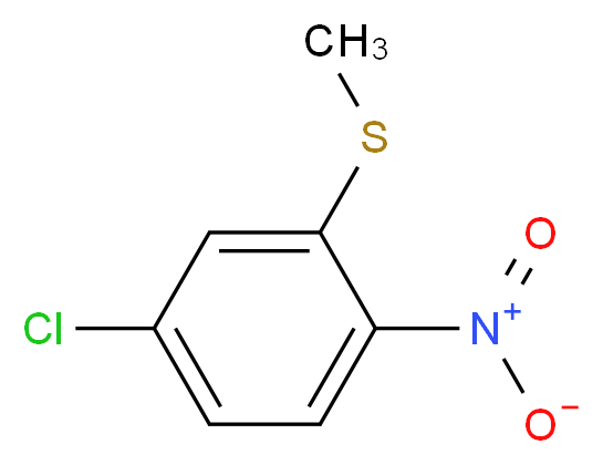 4-chloro-2-(methylsulfanyl)-1-nitrobenzene_分子结构_CAS_70019-41-9