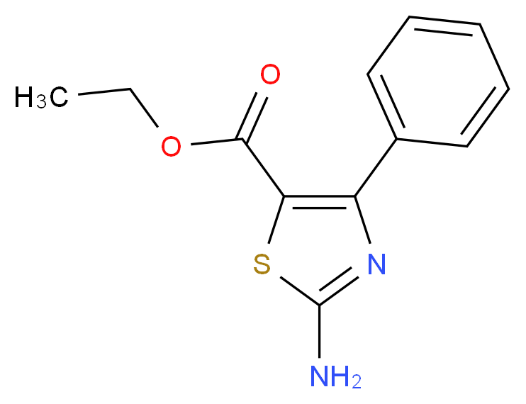 Ethyl 2-amino-4-phenyl-1,3-thiazole-5-carboxylate_分子结构_CAS_64399-23-1)