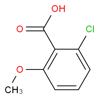 2-Chloro-6-methoxybenzoic acid_分子结构_CAS_)