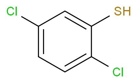 2,5-dichlorobenzene-1-thiol_分子结构_CAS_5858-18-4