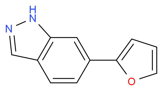 6-FURAN-2-YL-1H-INDAZOLE_分子结构_CAS_885271-95-4)