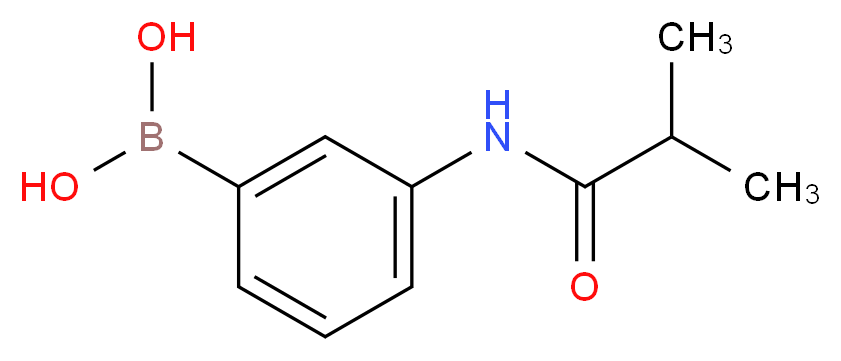 3-异丁酰胺基苯硼酸_分子结构_CAS_874459-76-4)