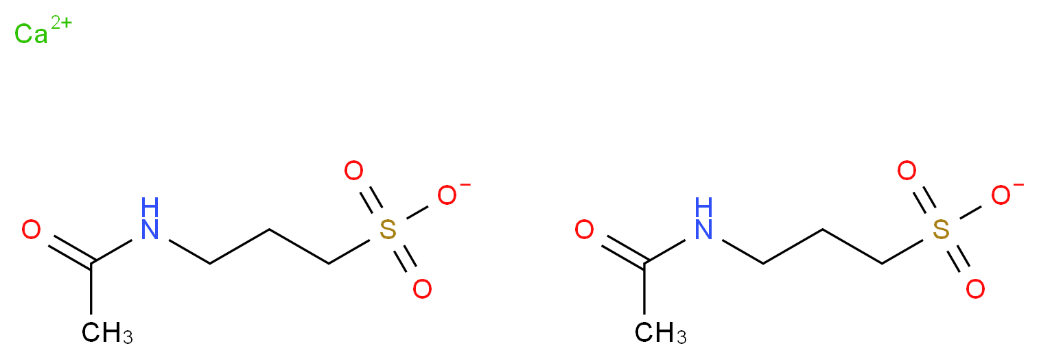 calcium bis(3-acetamidopropane-1-sulfonate)_分子结构_CAS_77337-73-6