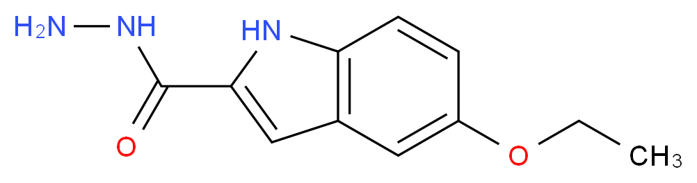 5-Ethoxy-1H-indole-2-carbohydrazide_分子结构_CAS_)