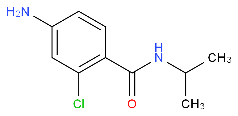 4-amino-2-chloro-N-(propan-2-yl)benzamide_分子结构_CAS_926256-14-6