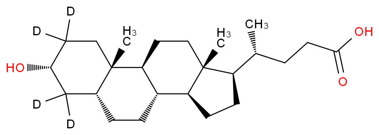 石胆酸-2,2,4,4-d4_分子结构_CAS_)
