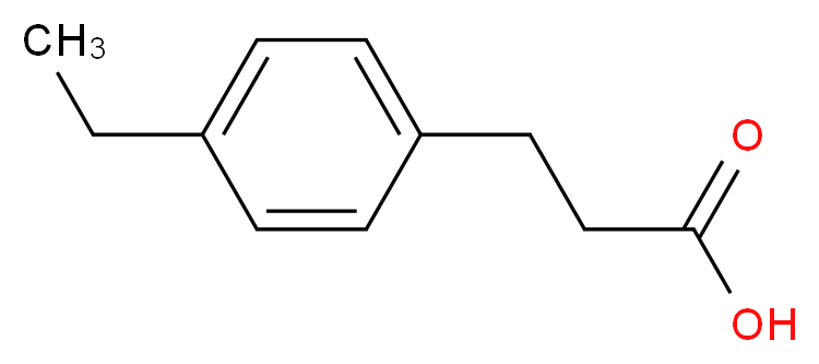 3-(4-Ethylphenyl)propionic acid_分子结构_CAS_64740-36-9)